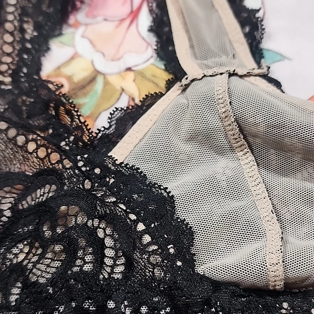 TORRID - Bralettes, Floral Black Lace, Bundle of Three - Picture 12 of 12